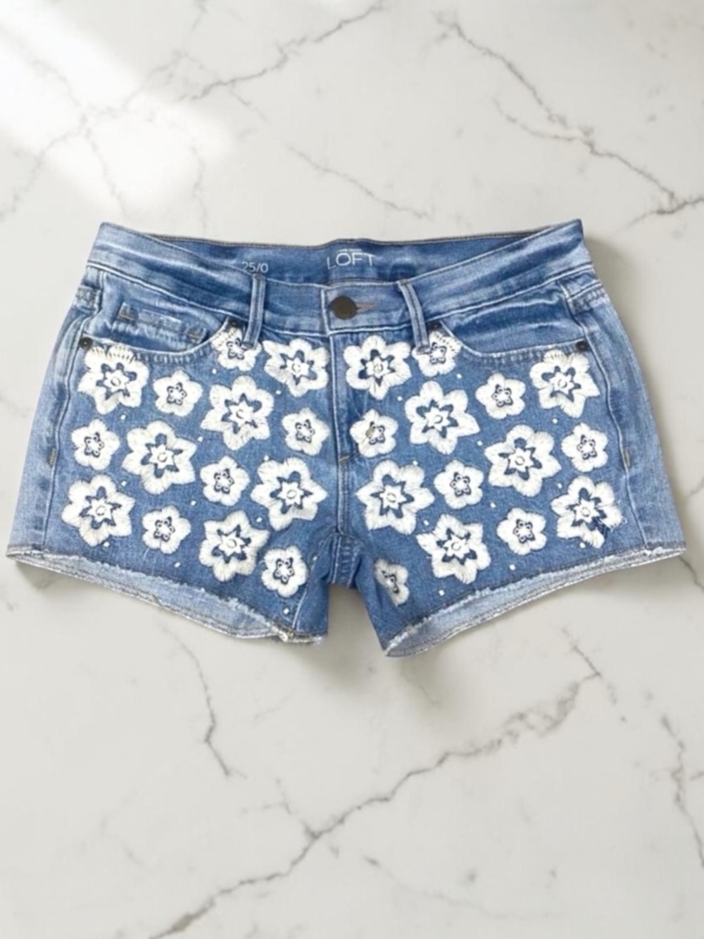 Ann Taylor Blue Jean Shorts